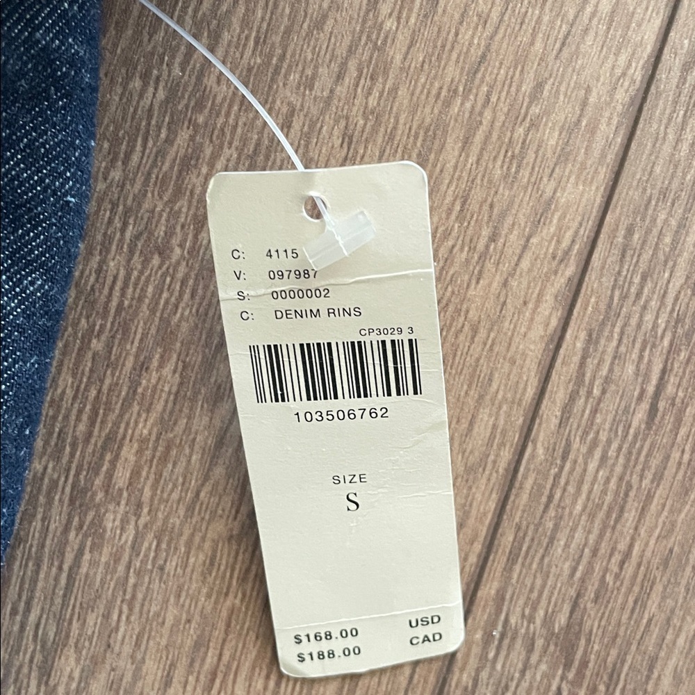 Anthropologie Bubble Denim Bomber Jacket - Picture 5 of 7